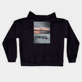 Ethereal Sunrise: Lobster Cage's Reverie V3 Kids Hoodie